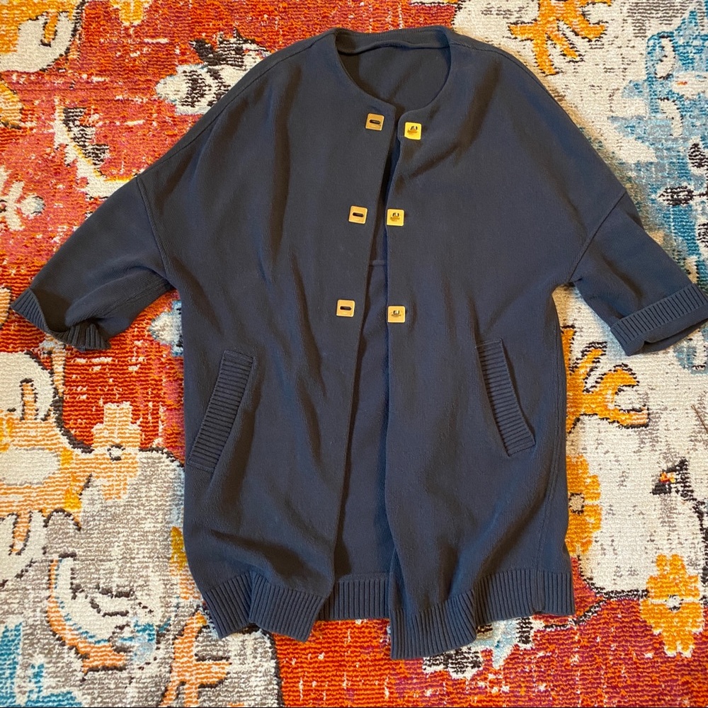 Authentic Chloe Heavy Cotton Drop Shoulder Sweater Jacket